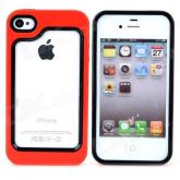 case Silicone Bumper Quadro para Iphone 4 / 4s - vermelho