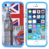 Case Bandeira Reino Unido & Big Ben Padrão Silicone